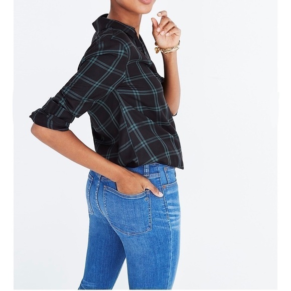 Madewell Wrap-Front Shirt in Palma Plaid - Picture 2 of 13
